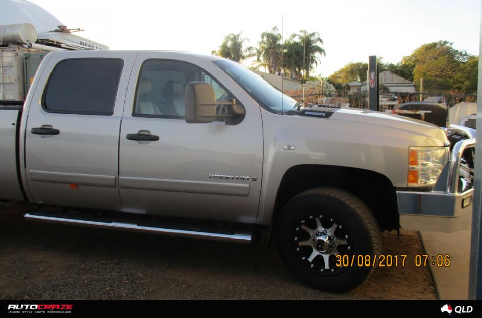 CHEVROLET SILVERADO ADDICT MATTE BLACK MACHINED FACE